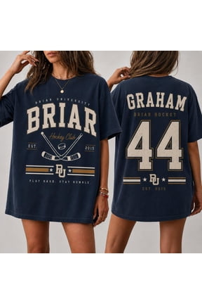 Briar Hockey Shirt, Off-Campus Garrett Graham 44 University T-Shirt, College Oversize Tee, Romance Novel Gift
