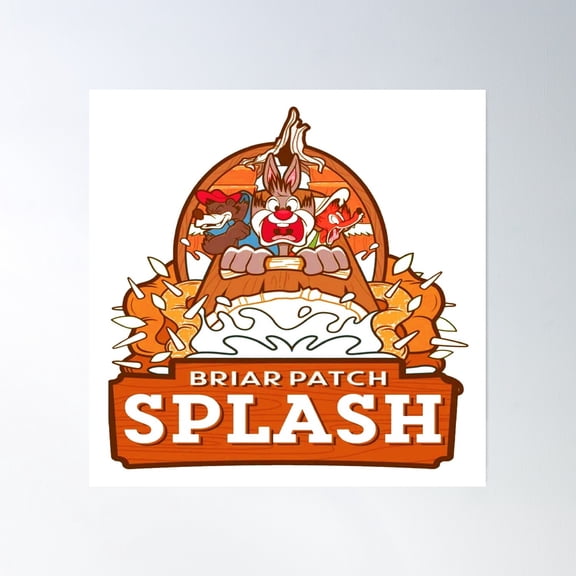 Briar Patch Splash Slim Fit Poster Splash Mountain Poster Wall Art Modern Wall Decor Wall Art
