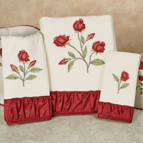 Briar Rose Bath Towel Set Light Cream Bath Hand Fingertip Light Cream BHF