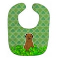 thumbnail image 1 of Briard Brown Shamrocks Baby Bib, 1 of 1