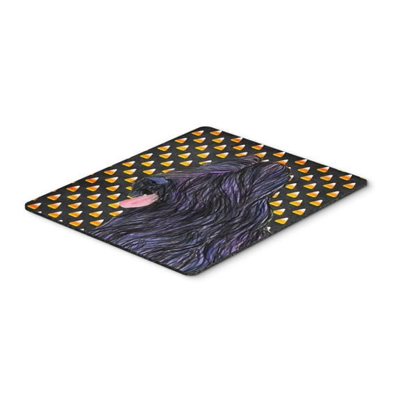 "Briard Candy Corn Halloween Portrait Mouse Pad Hot Pad or Trivet"