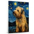 thumbnail image 1 of Briard Dog Canvas Wall Art - Starry Night Van Gogh Dog Canvas Print Dog Sayings Painting Home Office Wall Decor Framed Dog Lover Gift, 1 of 6