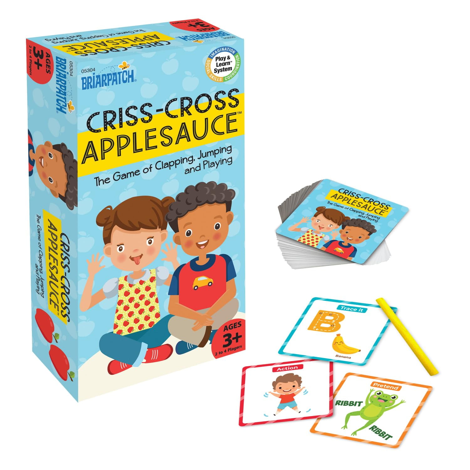 Briarpatch CrissCross Applesauce Game, School Readiness Game for