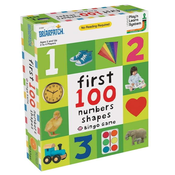 Briarpatch | First 100 Numbers Shapes Bingo Game, Ages 2+