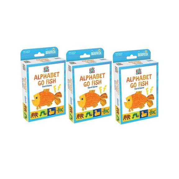 Briarpatch The World of Eric Carle Alphabet Go Fish Card Game, Pack of 3