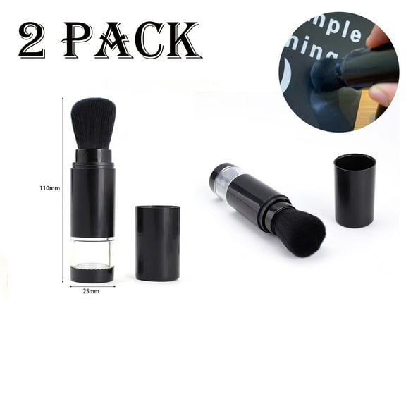 Briartw 2 PACK,Magic Anti-Static Brush Embossing Powder Tool Applicator Crafting Tool for Applying Embossing Powder To Cards Without Powder