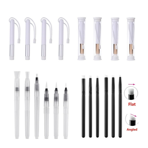 Briartw 20-Piece Mini Detail Nylon Bristle Watercolor Brush Pens Set for Art and Crafts