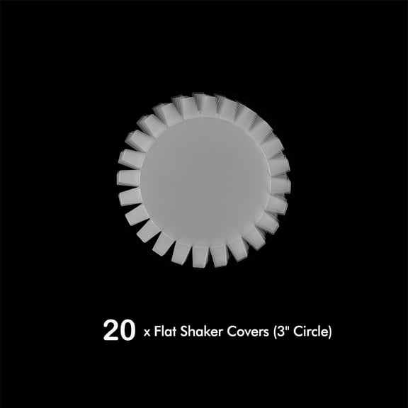 Briartw 20 Pieces 3inch Circle Flat Shaker Covers for Diy Shaker Cards Handmade Crafts Scrapbooking