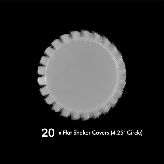 Briartw 20 Pieces 4.25" Circle Flat Shaker Covers for Diy Shaker Cards Handmade Crafts Scrapbooking