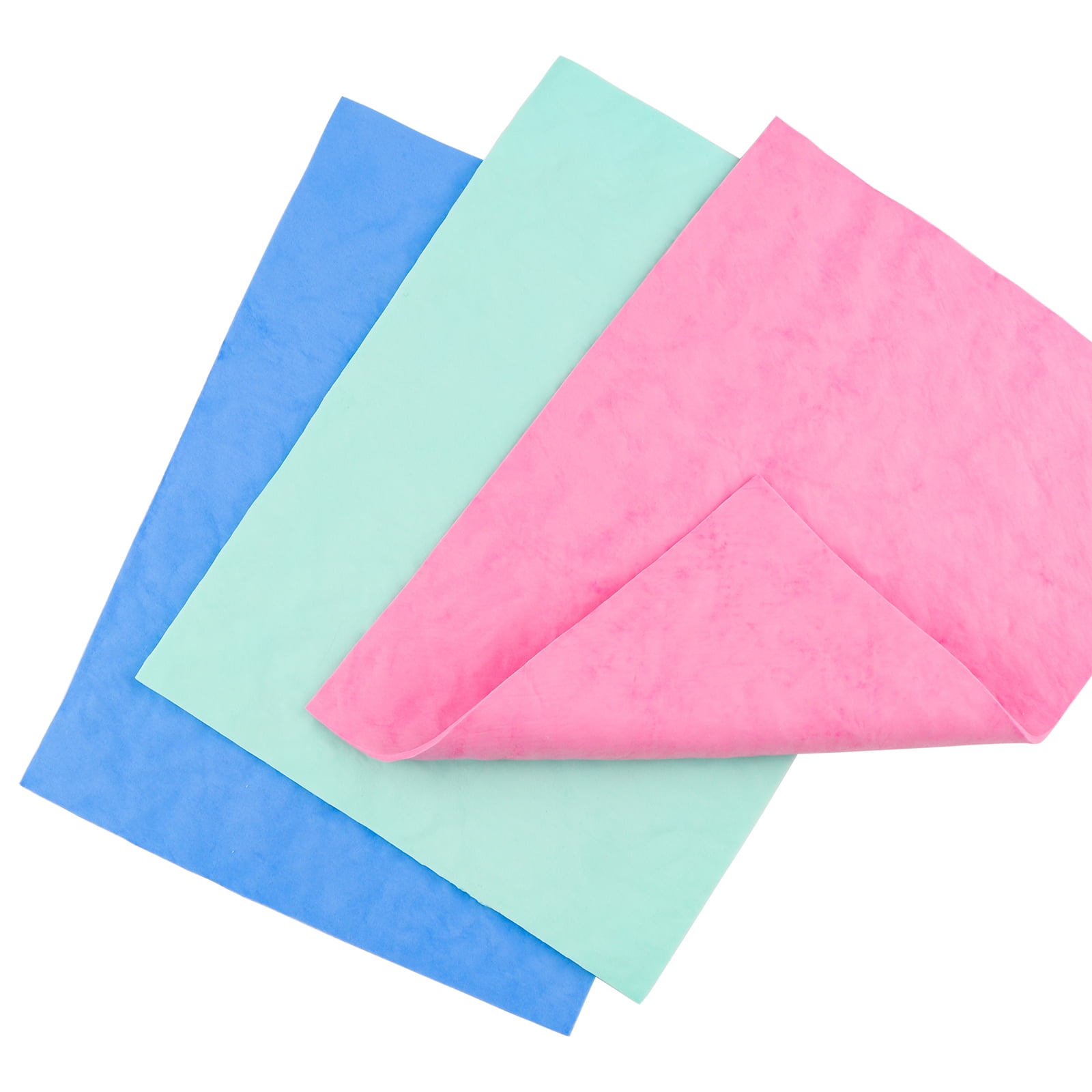 Briartw 9 PACK Stamp Shammy,3 Colors Stamp Cleaning Cloth,6x8inchSuede