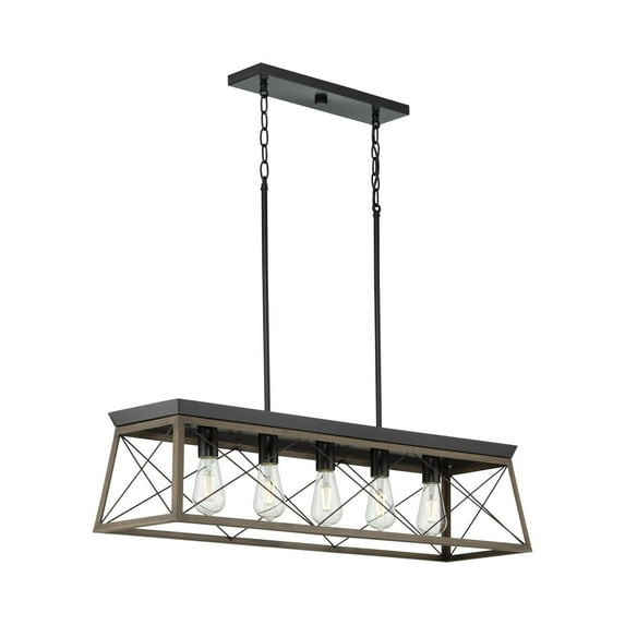 Briarwood Collection Five-Light Linear Chandelier