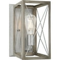thumbnail image 1 of Briarwood Collection One-Light Bleached Oak Wood/Galvanized Farmhouse Wall Sconce Light, 1 of 6