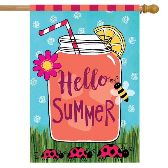 Briarwood Lane Welcome Summer Lemonade House Flag
