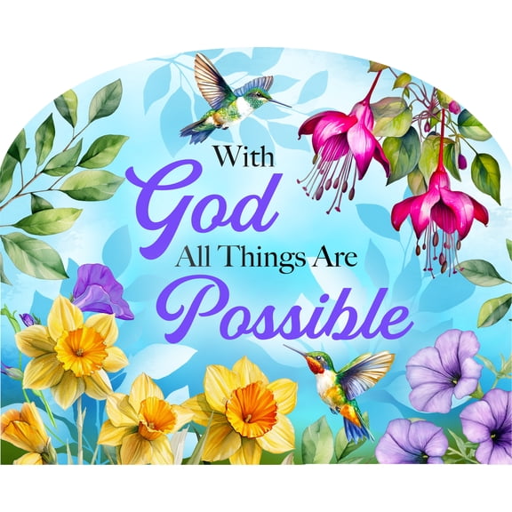 Briarwood Lane Spring Art Sign 8.25x10.25 All Things Are Possible