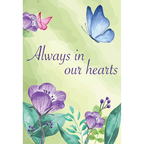 Briarwood Lane Garden Flag 12x18 For Outdoor Always in Our Hearts Garden Flag Flags For Outside