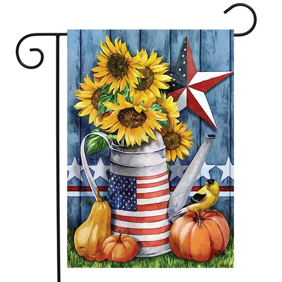 Briarwood Lane American Autumn Farmhouse Garden Flag