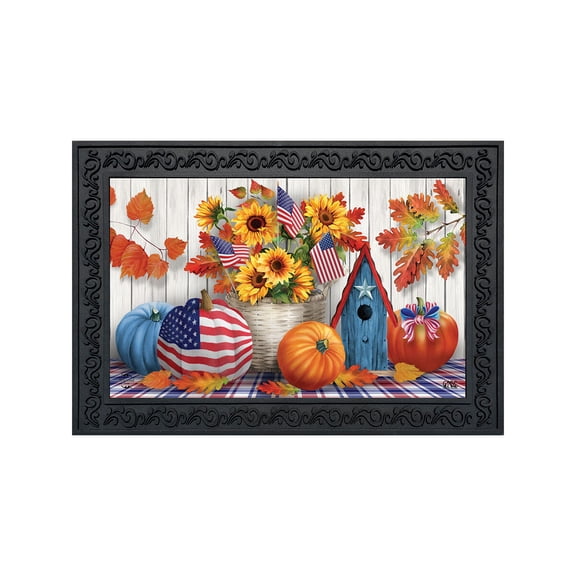 Briarwood Lane Fall Doormat 30x18 Indoor Outdoor American Autumn For Fall Doormat
