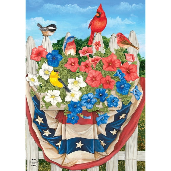 Briarwood Lane Spring Garden Flag 12x18 For Outdoor American Birds For Spring Garden Flag Flags For Outside
