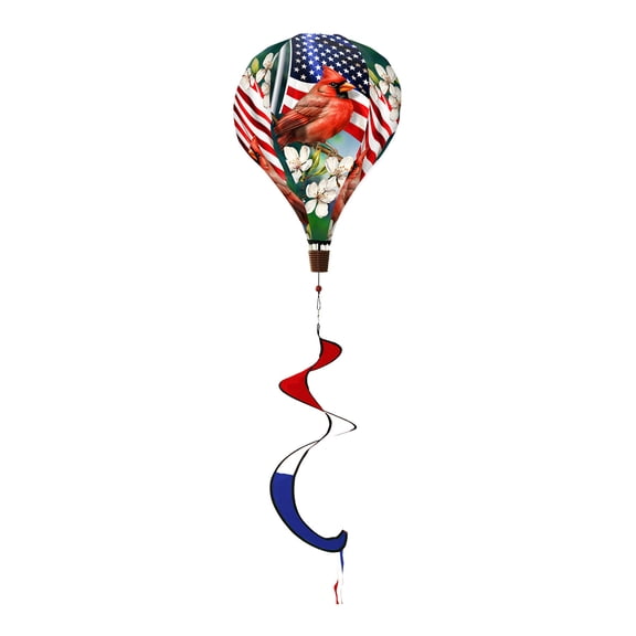 Briarwood Lane Spring American Cardinal Balloon Wind Twister 54x12 For Spring Balloon