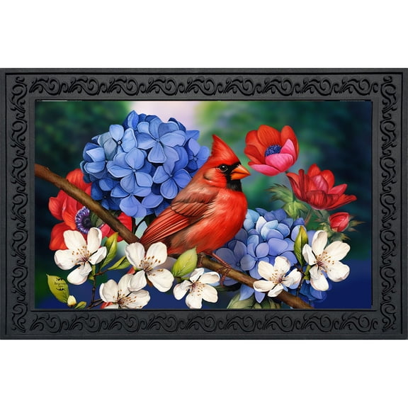 Briarwood Lane Spring Doormat 30x18 Indoor Outdoor American Cardinal For Spring Doormat