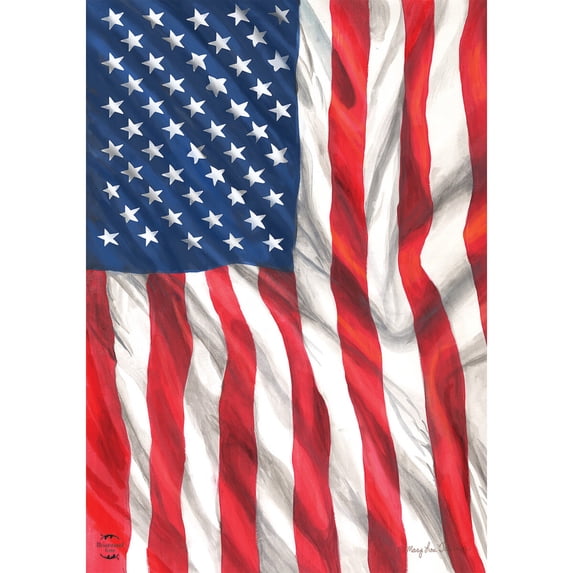 Briarwood Lane Everyday 4th of July Garden Flag 12x18 For Outdoor American Flag Waving For 4th of July Garden Flag Flags For Outside