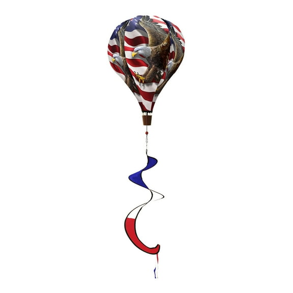 Briarwood Lane American Freedom Eagle Hot Air Balloon Spinner