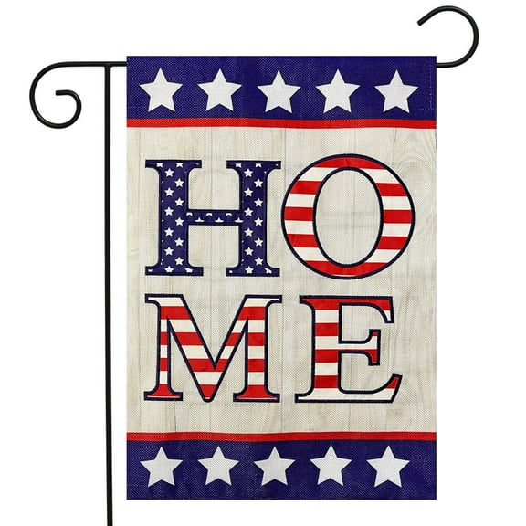 Briarwood Lane American Home Burlap Garden Flag