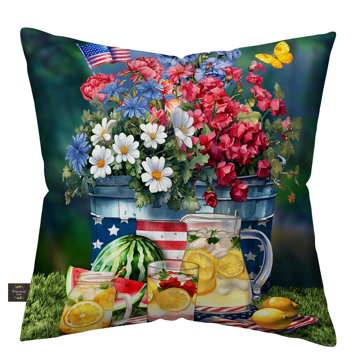 Briarwood Lane Summer Indoor/Outdoor Pillow 17x17 American Lemonade For Summer Pillow