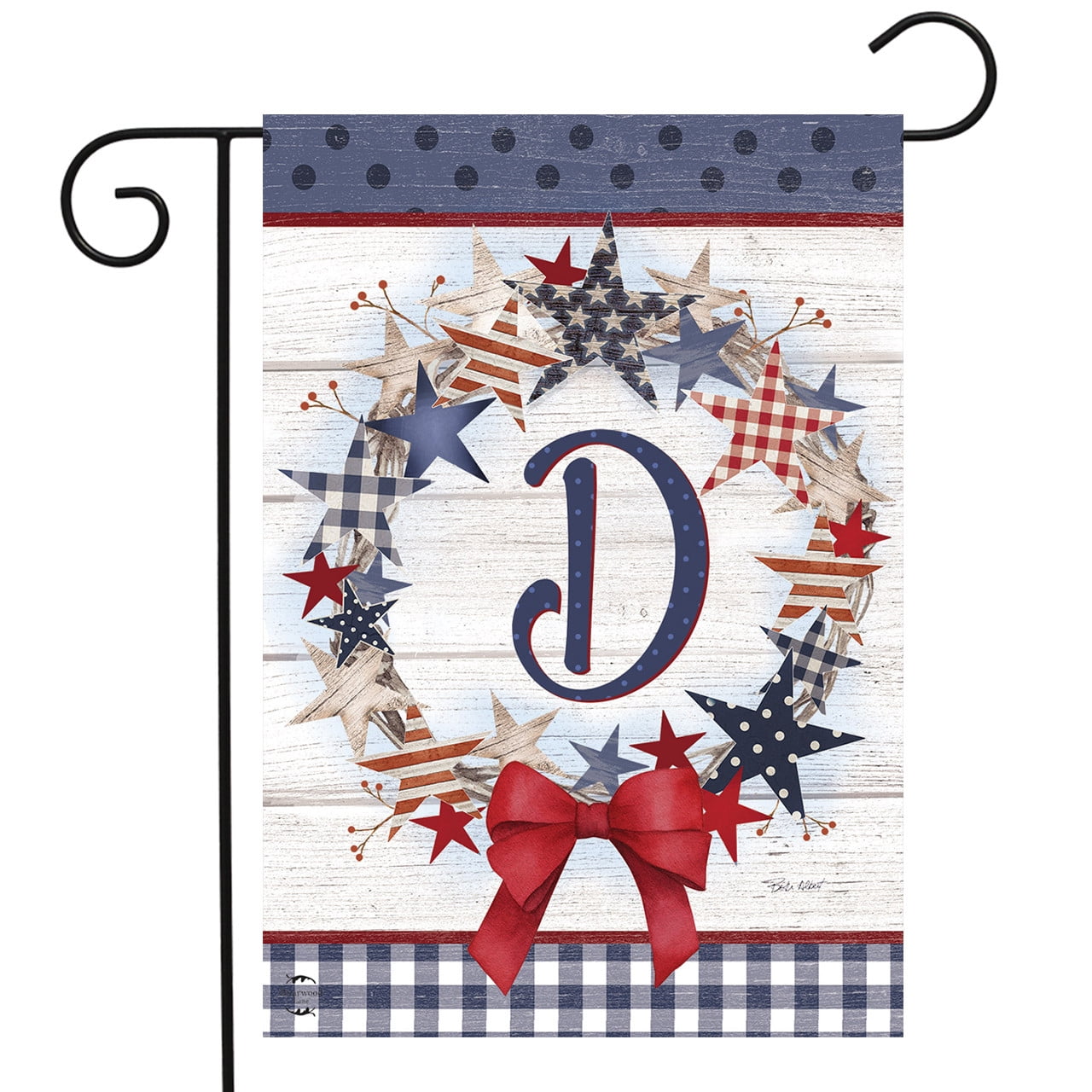 Briarwood Lane Gartenflagge Sonnenblumen-Monogramm P – 31,8x45,7 Cm, Wetterfest & Doppelseitig