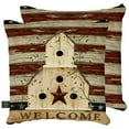 thumbnail image 1 of Briarwood Lane Americana Welcome Patriotic Decorative Pillow, 1 of 1