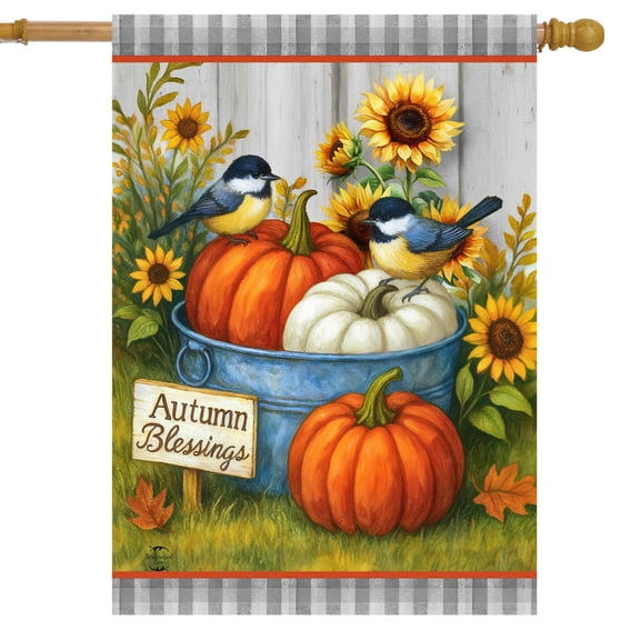 Briarwood Lane Autumn Blessings Bushel House Flag