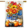 thumbnail image 1 of Briarwood Lane Autumn Mason Jars Floral House Flag, 1 of 4