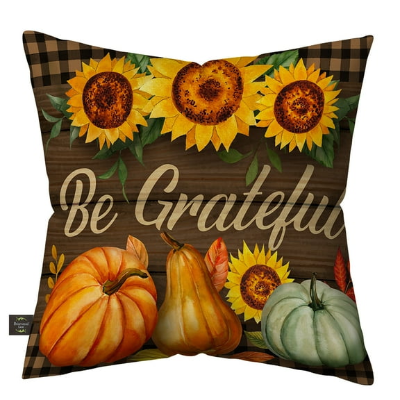 Briarwood Lane Be Grateful Fall Burlap Pillow