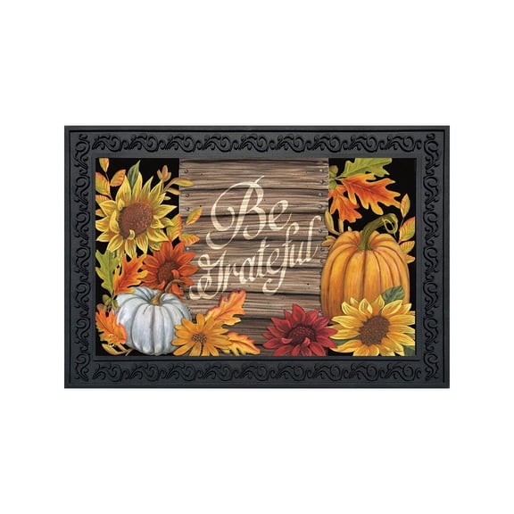 Briarwood Lane Fall Doormat 30x18 Indoor Outdoor Be Grateful Thanksgiving For Thanksgiving Doormat