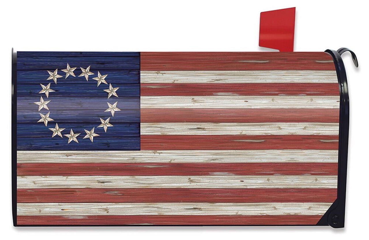 Bandera De Arpillera Briarwood Lane – Betsy Ross 28″ X 40″ – Multicolor Para El 4 De Julio (Día De La Independencia)