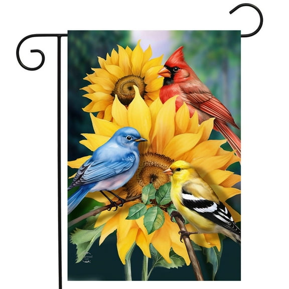 Briarwood Lane Birds in the Garden Garden Flag