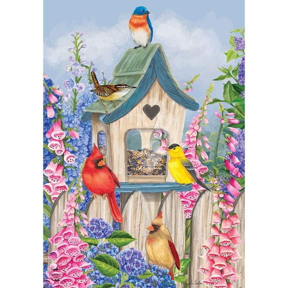 Briarwood Lane Garden Flag 12x18 For Outdoor Birds of Spring Floral For Spring Garden Flag Flags For Outside