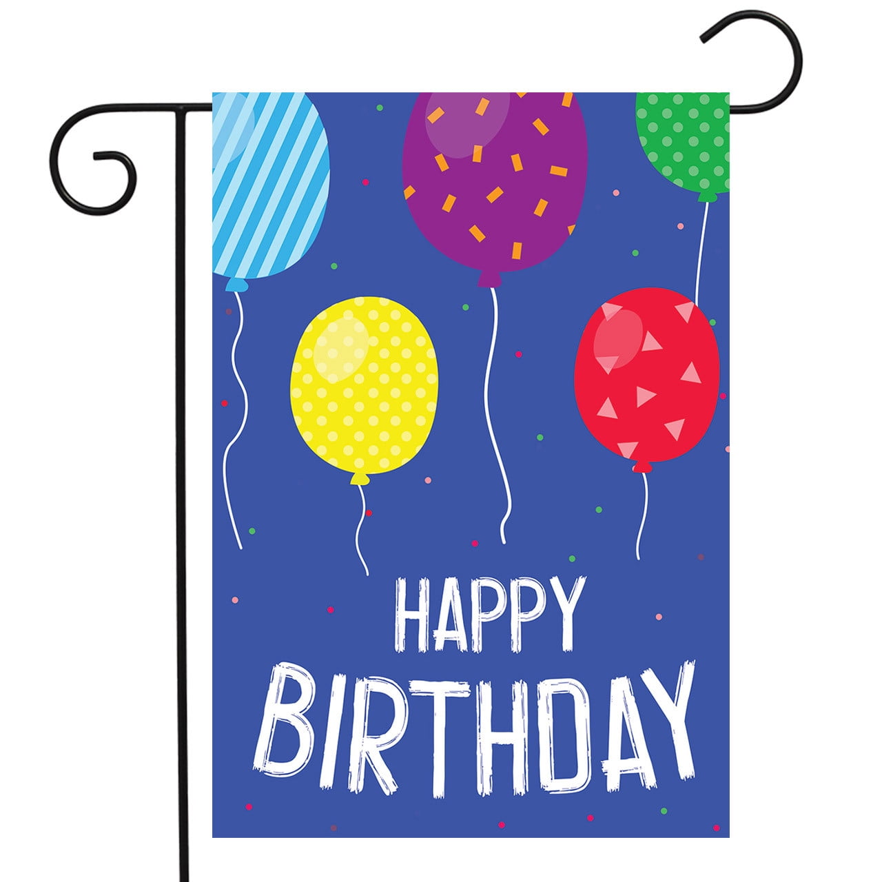 Briarwood Lane Birthday Balloons Celebration Garden Flag