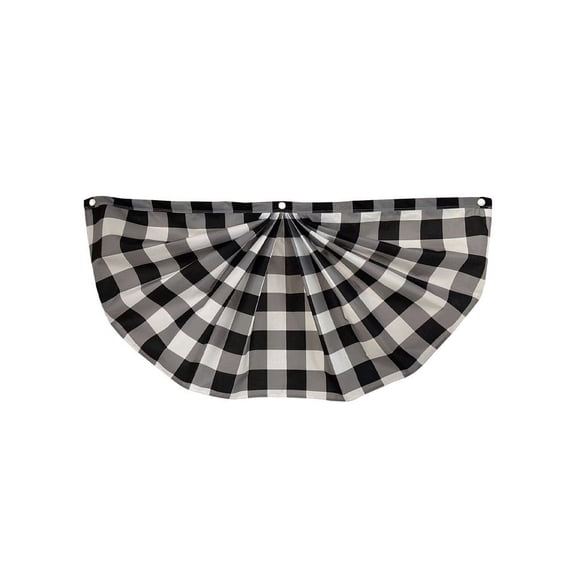 Briarwood Lane Black And White 48" x 24" Checkered Bunting