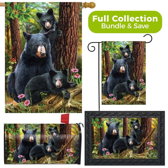 Briarwood Lane Black Bear Family Summer Design Collection