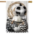 thumbnail image 1 of Briarwood Lane Black & White Pumpkins Fall House Flag, 1 of 4