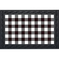 thumbnail image 1 of Briarwood Lane Everyday Doormat 30x18 Indoor Outdoor Black and White Check Doormat, 1 of 4