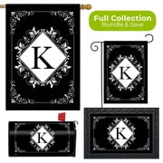 Briarwood Lane Black and White Monogram K Collection