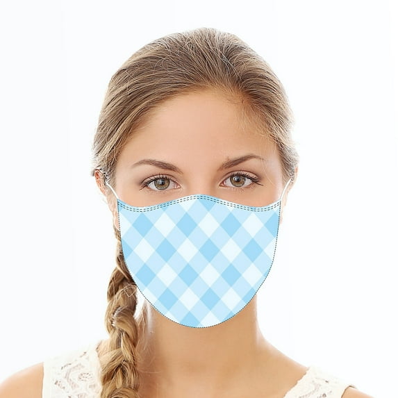 Briarwood Lane Blue Plaid Reusable Cloth Face Mask