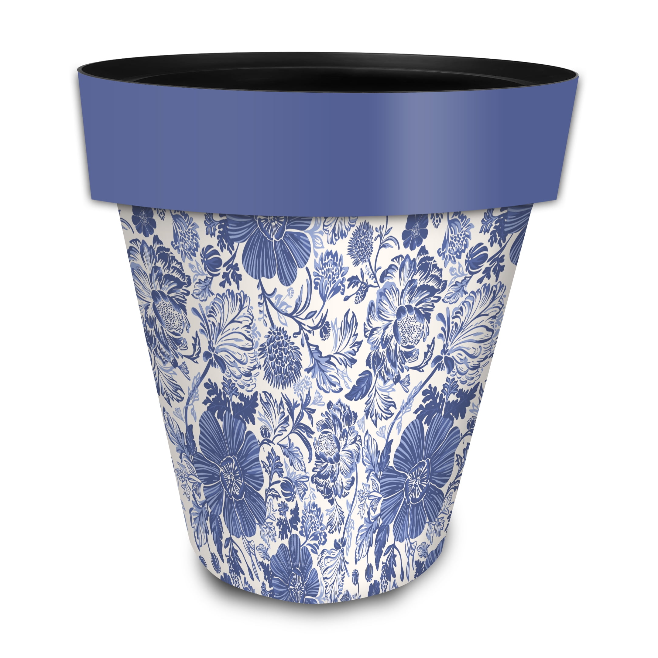 Briarwood Lane Everyday Planter 14" x 15" x 15" Blue and White Floral Large Planter