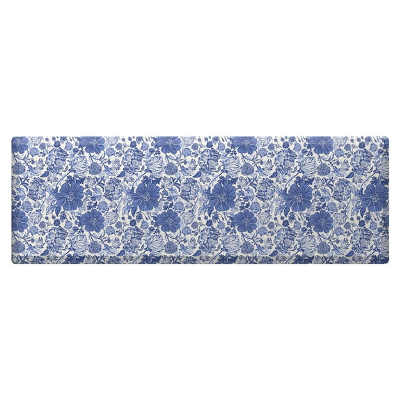 Briarwood Lane Blue and White Oversized Floral Comfort Mat