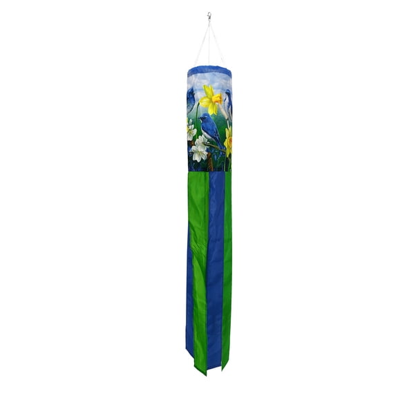 Briarwood Lane Bluebirds and Daffodils Windsock Wind Twister