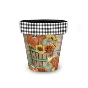 Briarwood Lane Fall Planter 8.5" x 8.5" x 8.5" Bountiful Bushel Small For Fall Planter