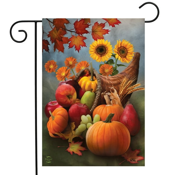 Briarwood Lane Bountiful Cornucopia Autumn Garden Flag