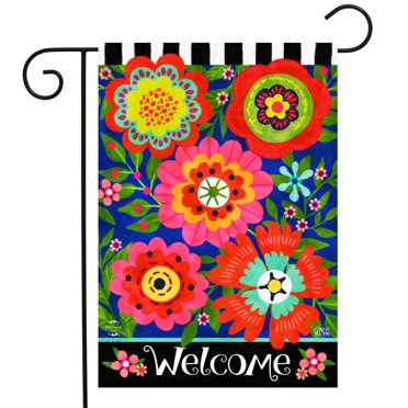 Briarwood Lane Farm In Spring Garden Flag – 12.5x18 Multicolor Polyester, Floral Theme